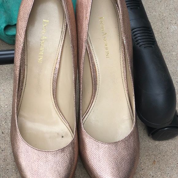 Rose Gold Metallic Enzo Angiolini High Heels - Picture 3 of 5